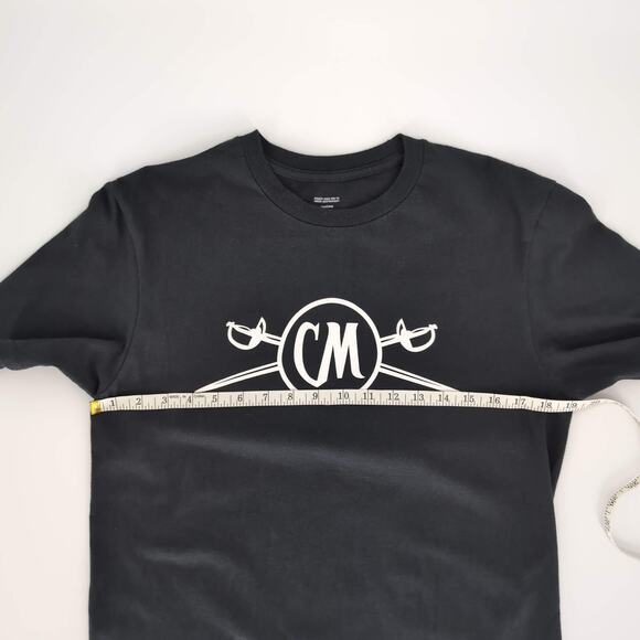 Tangerine Unisex Black with White Captain Morgan Logo Cotton T-Shirt - Size M - Picture 6 of 7